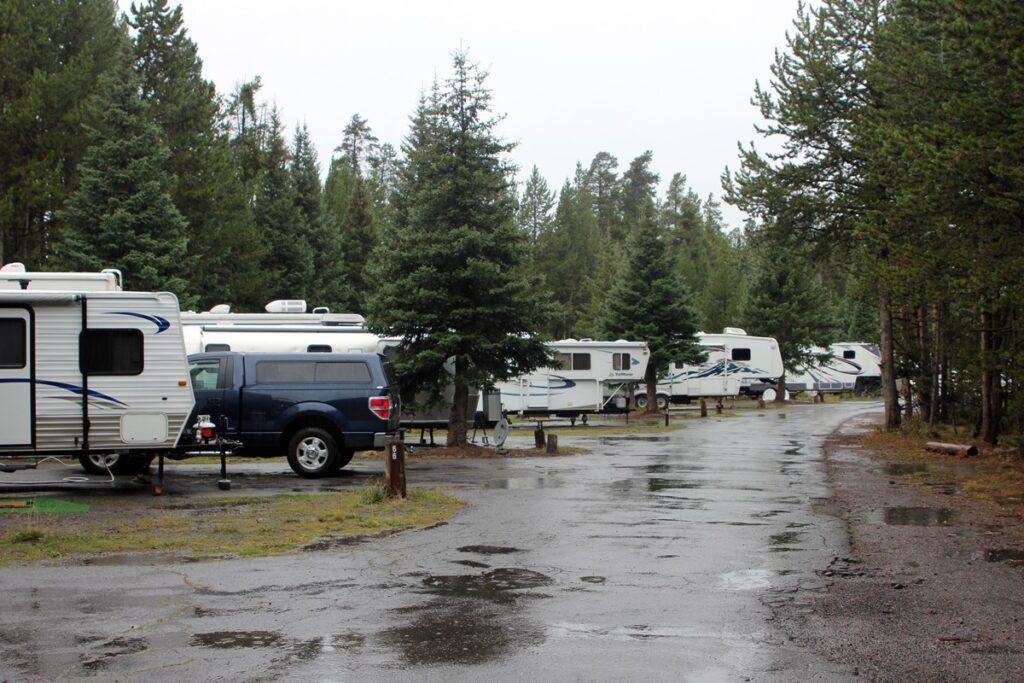 RVs at campground