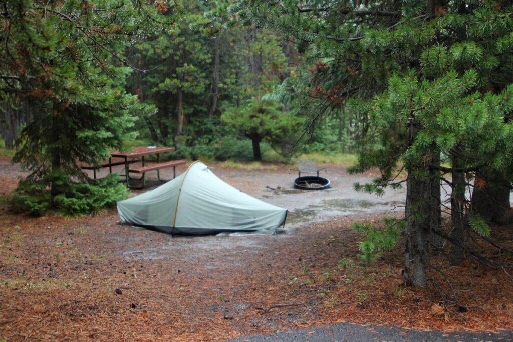 tent in campsite