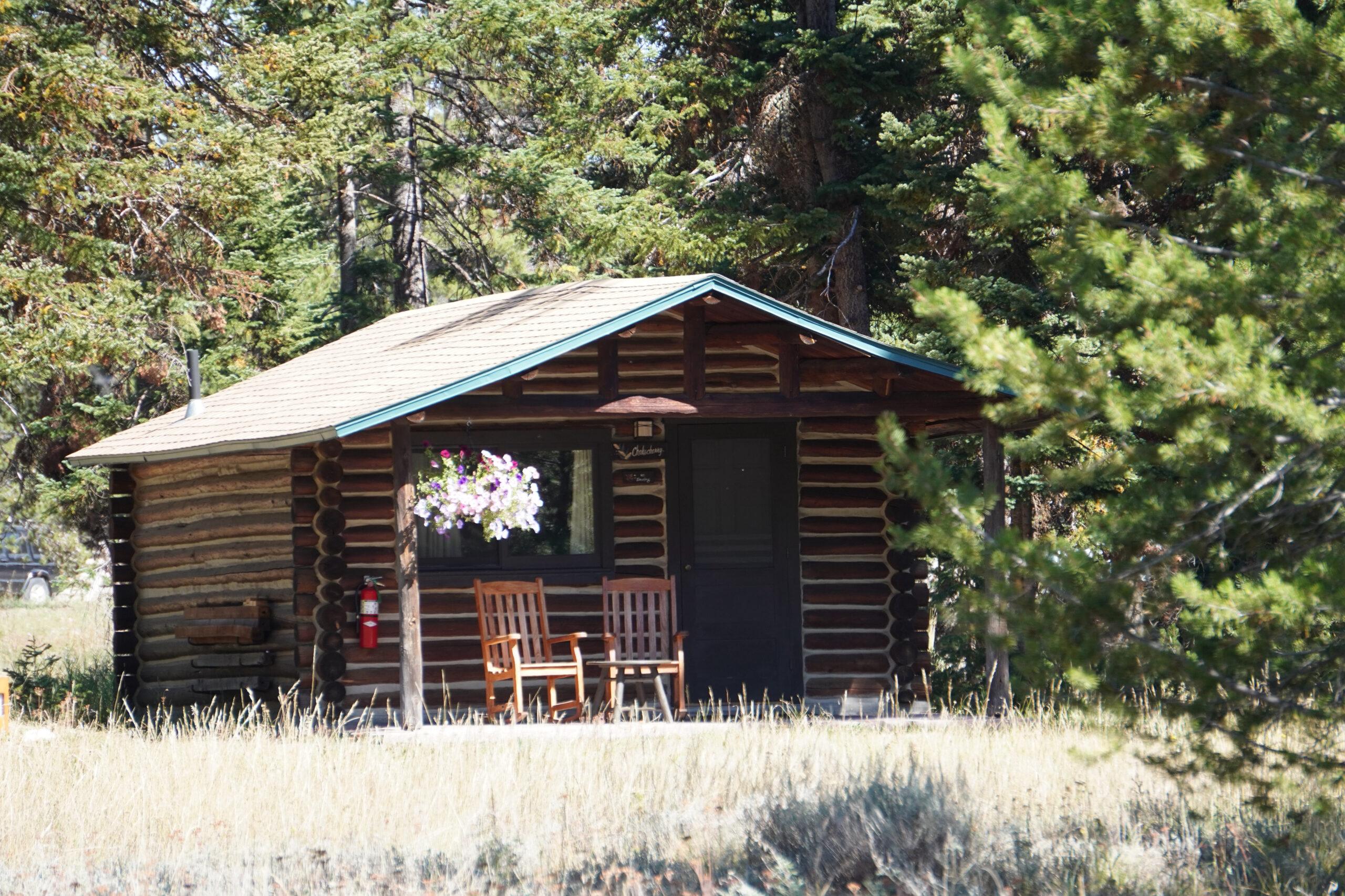 cabin at Jenny Lake Lodge in Grand Teton