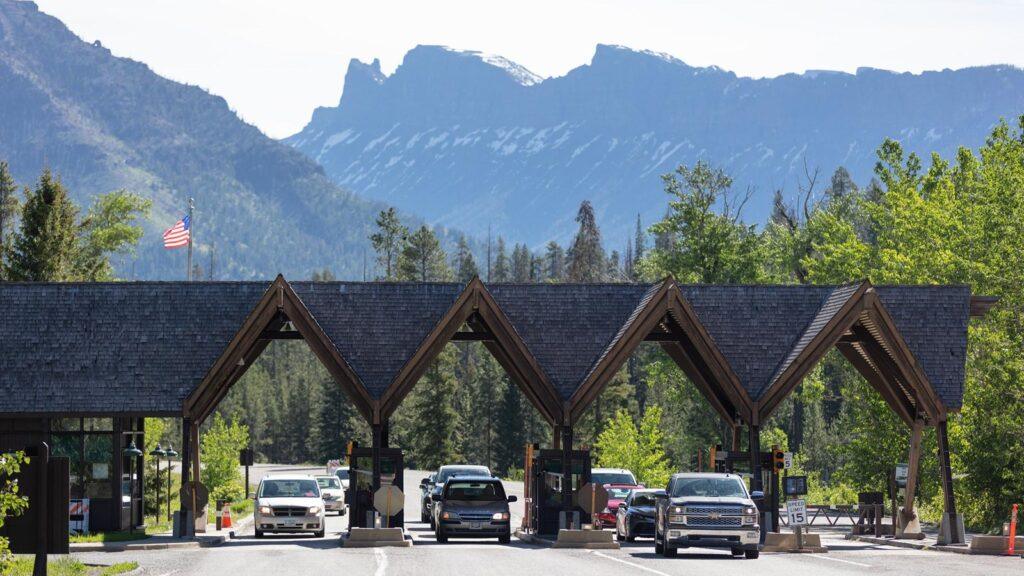 entrance booth for Yellowstone