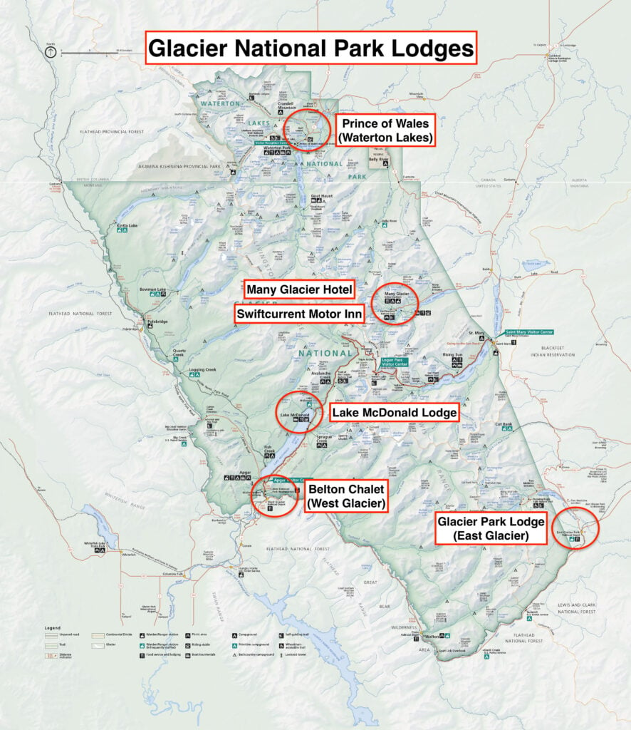 Glacier National Park Map Alltrips - vrogue.co