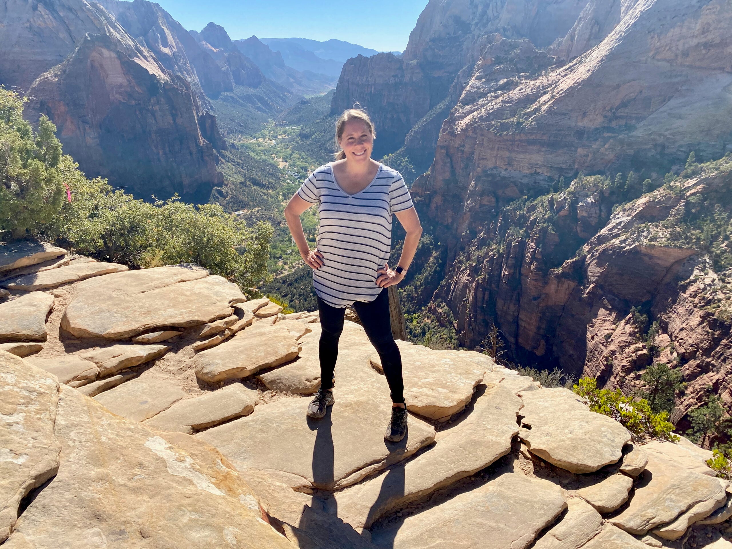 Cheryl at Angels Landing in Zion