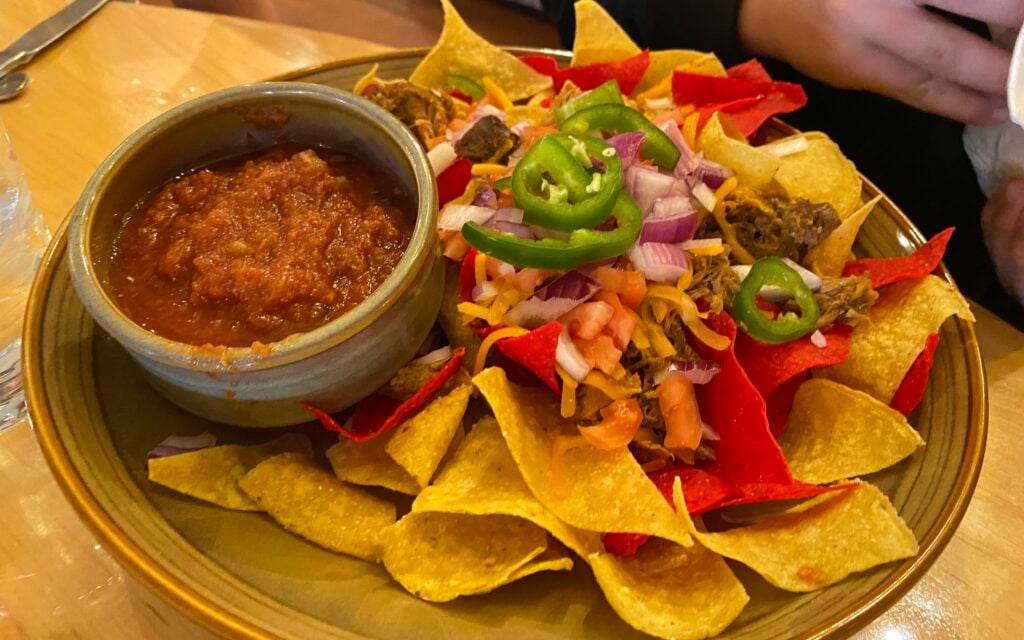Nachos at Roosevelt Lodge in Yellowstone