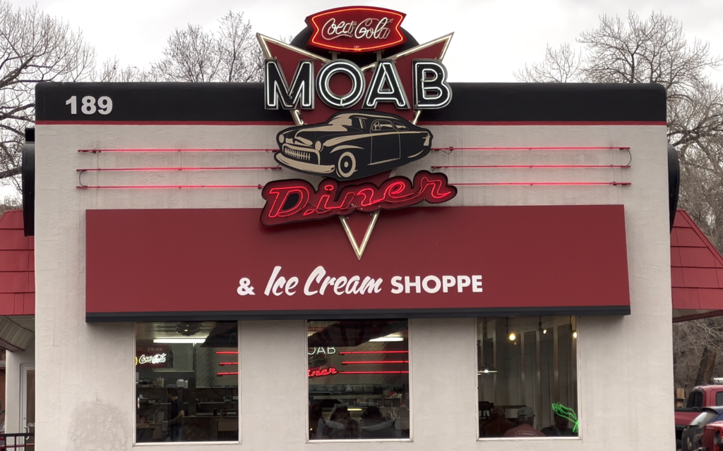 Exterior of Moab Diner
