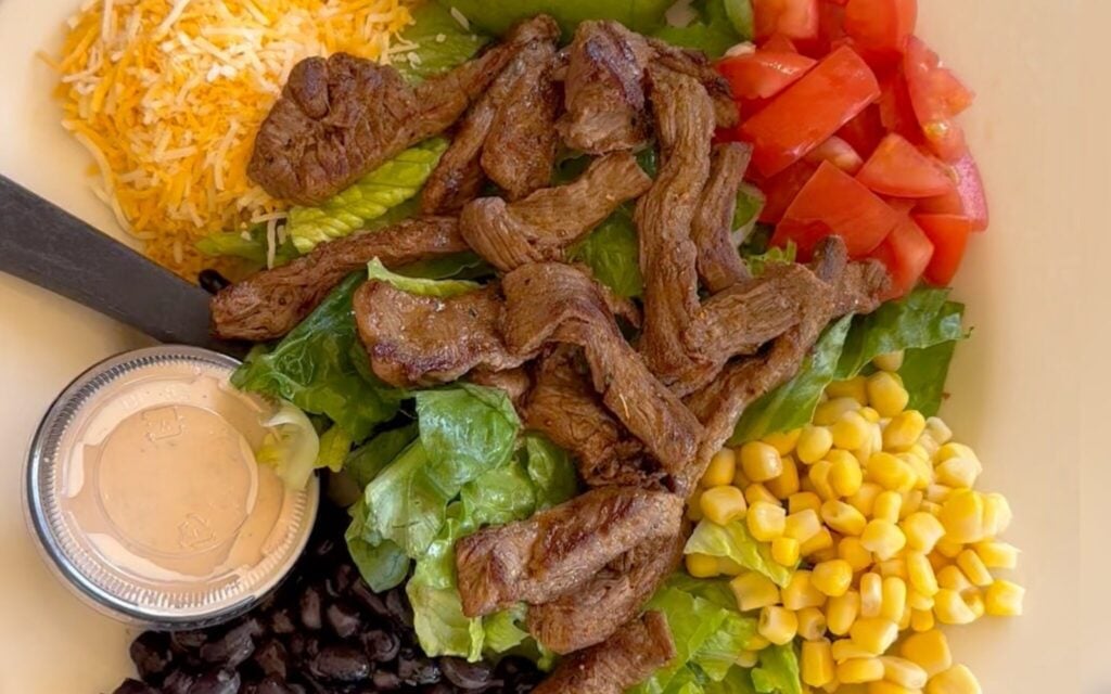 Carne Asada Salad at Escobar's Kanab Utah