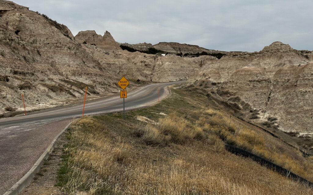 The road through the Badlands
