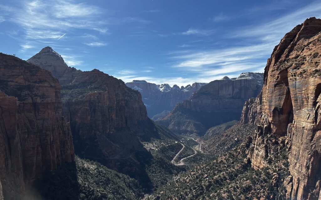 overlook of canyon