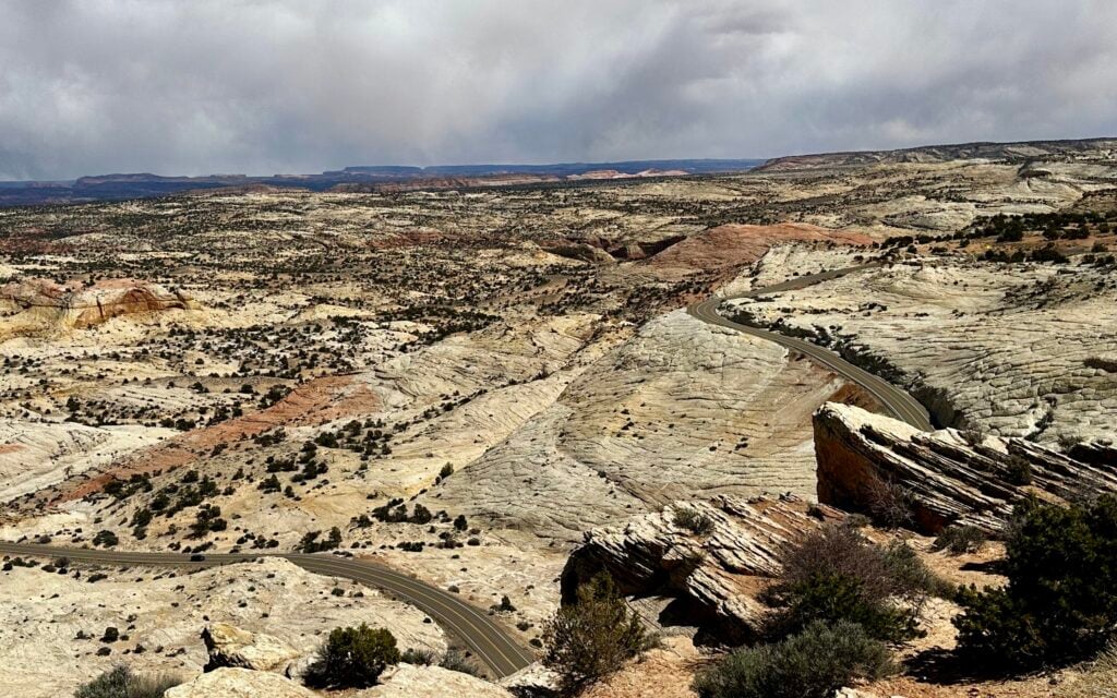 head of the rocks overlook on route 12