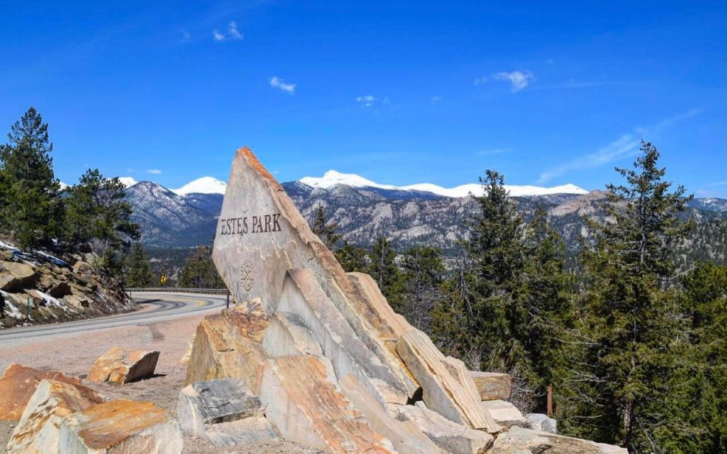 Entrance to Estes Park, Colorado
