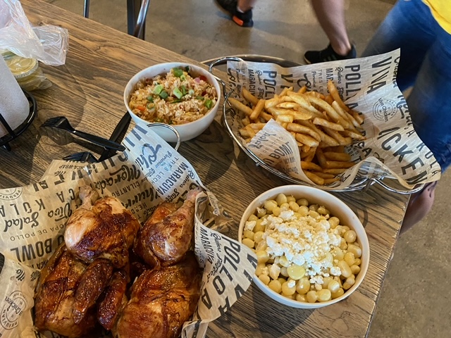 chicken and french fries