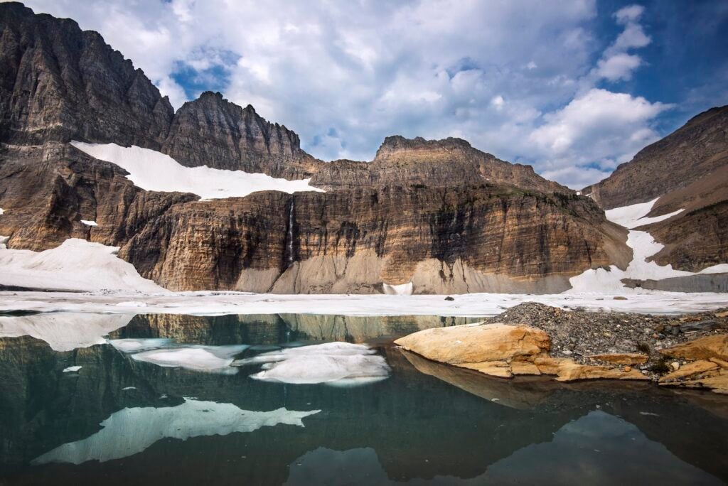 Grinnell and Salamander Glaciers in Glacier National Park