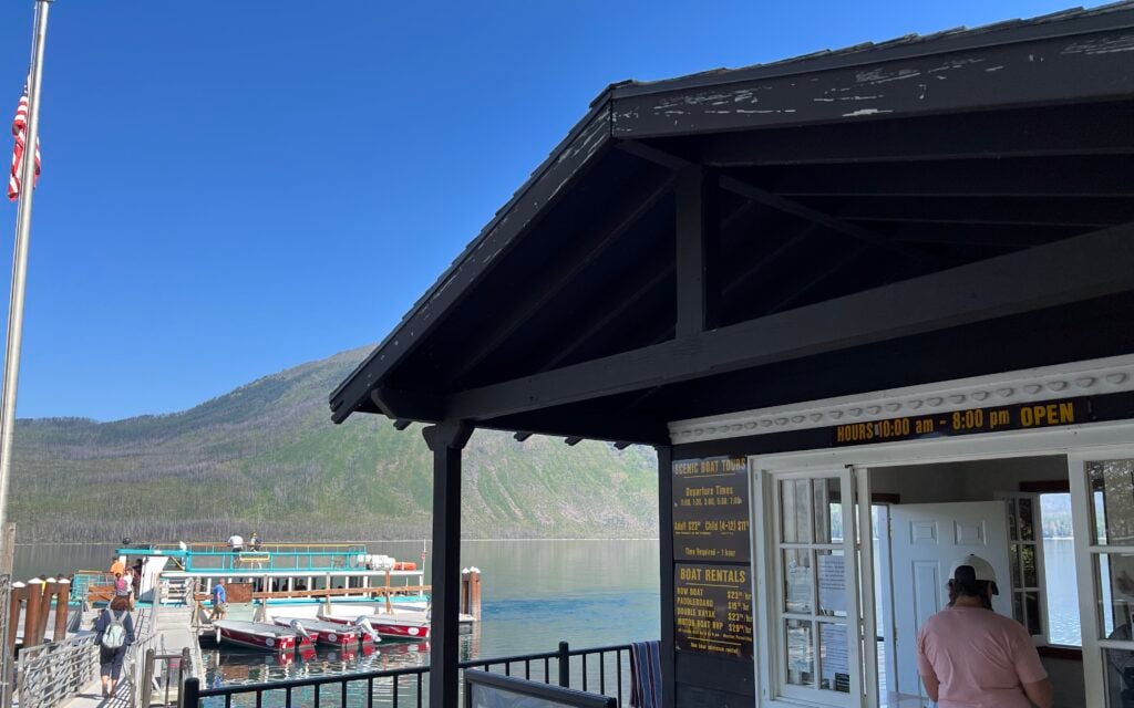boat dock and ticket window