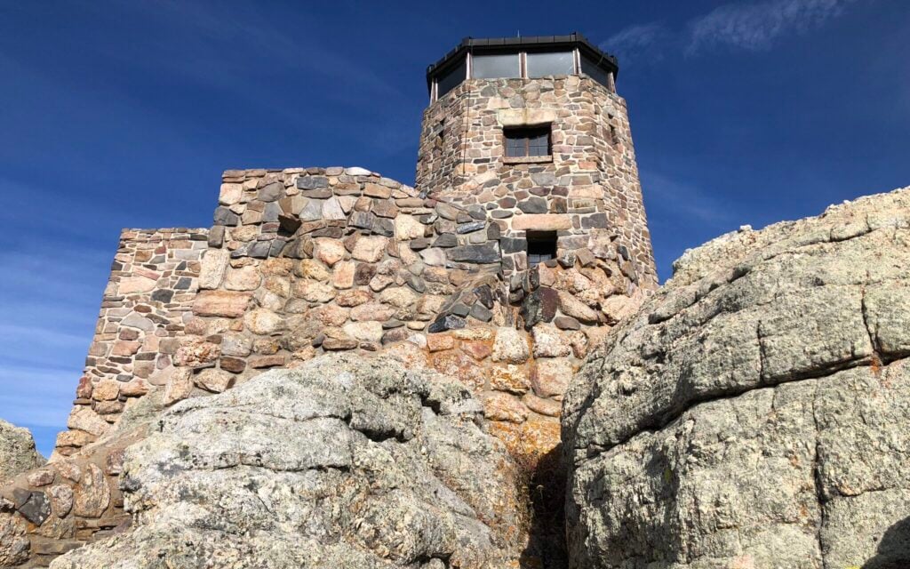 Black Elk Peak fire lookout tower