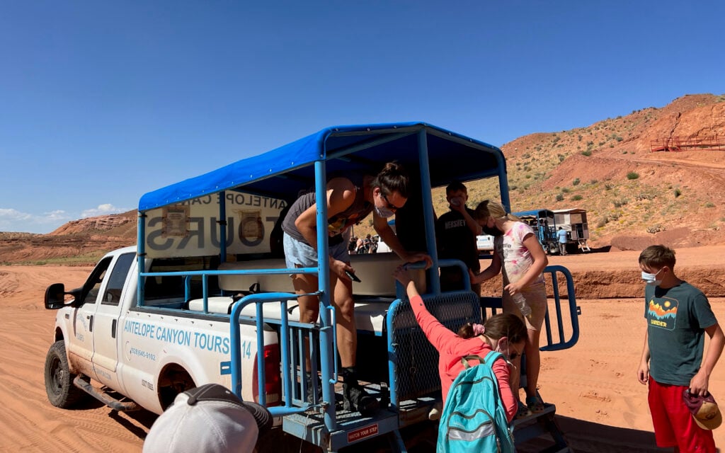 Antelope Canyon shuttle ride