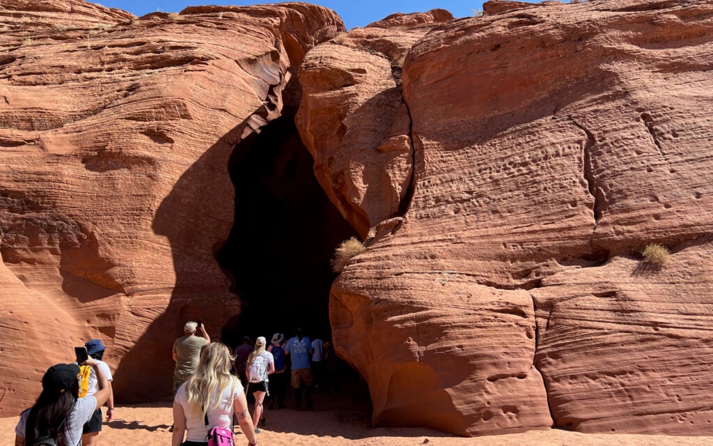 Antelope Canyon entrance upper