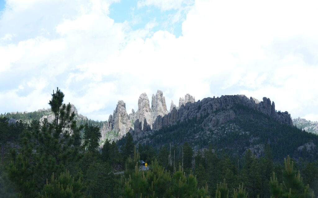 Needles Highway from a distance