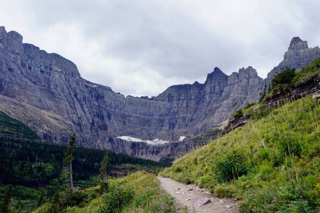 trail to Iceberg Lake in Glacier