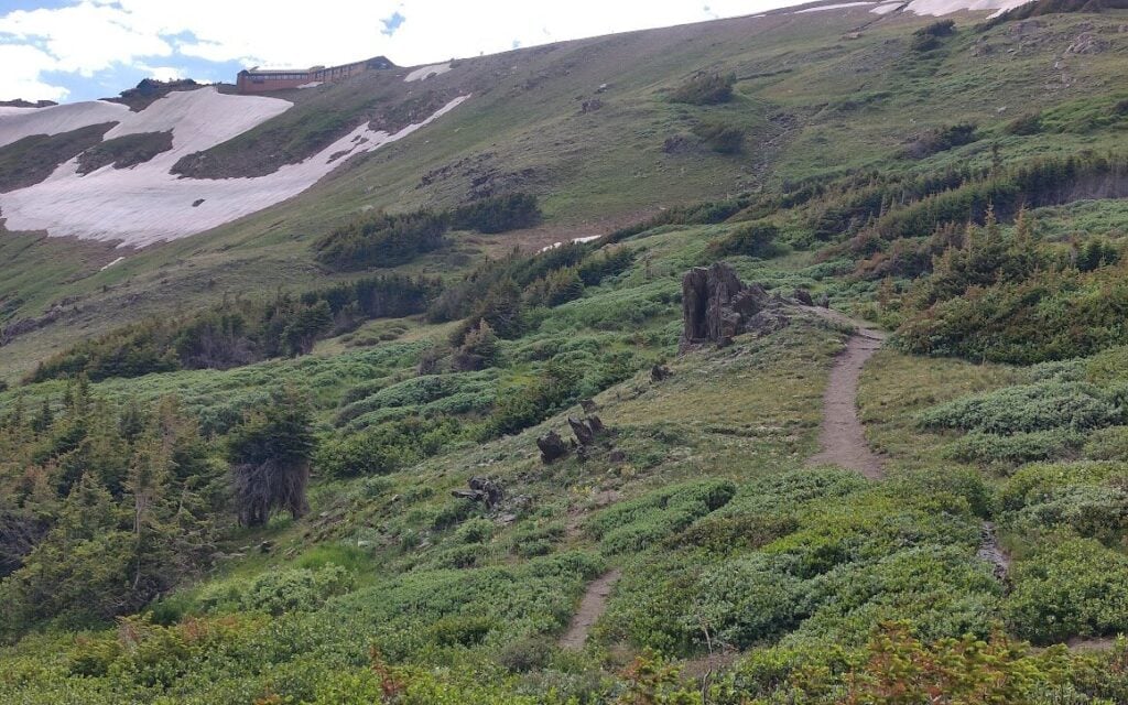 Trail from Old Fall River Road in Rocky Mountain National Park