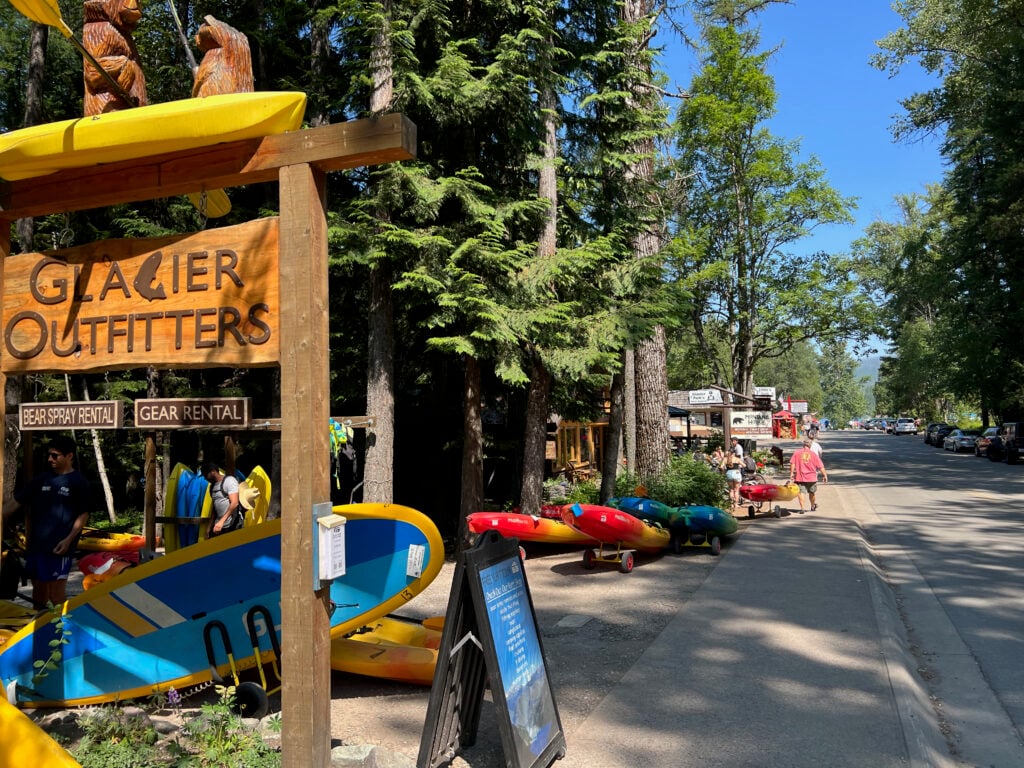 boat rentals at Glacier