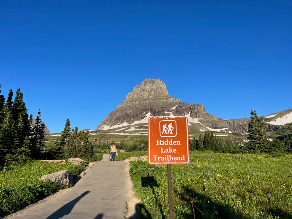 Hidden Lake trailhead in Glacier