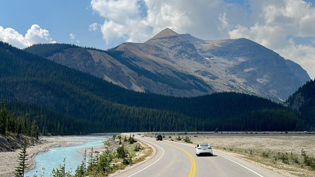 road through Canadian Rockies