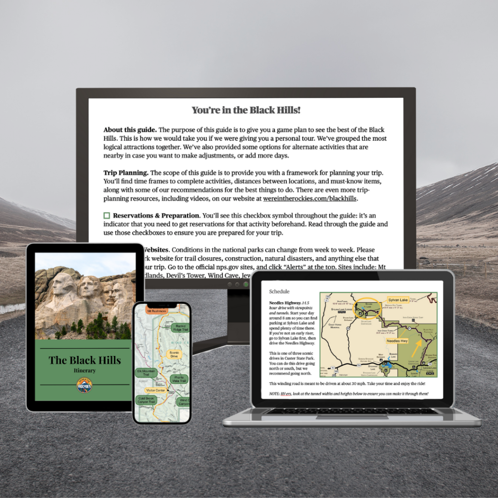 We're in the Rockies Black Hills guide on devices