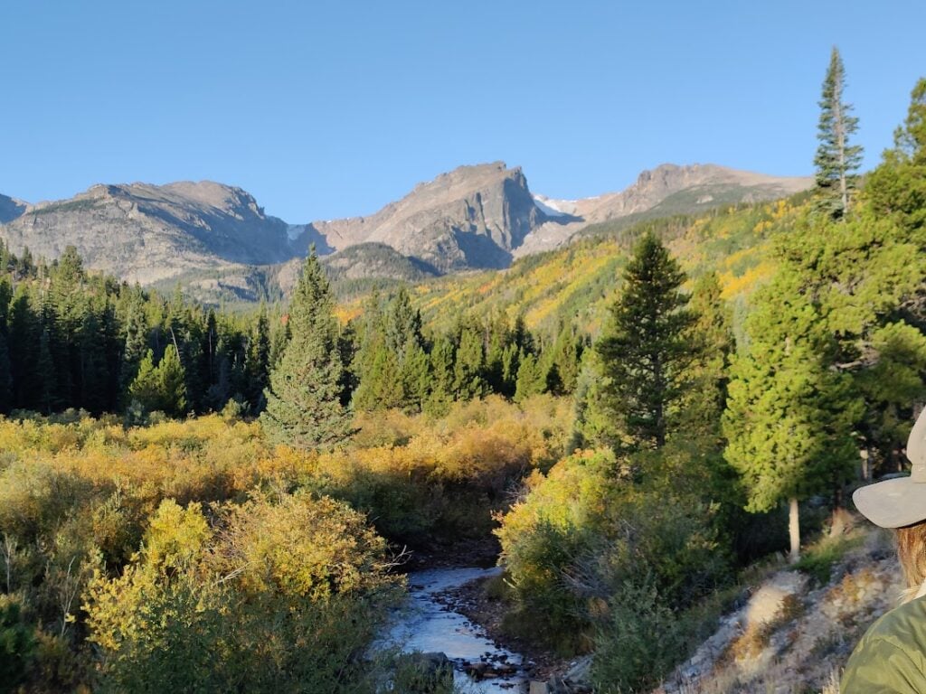 view of stream in valley
