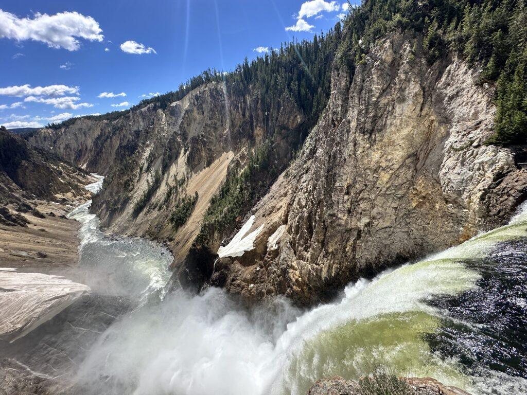 Brink of the Lower Falls in the Grand Canyon of the Yellowstone