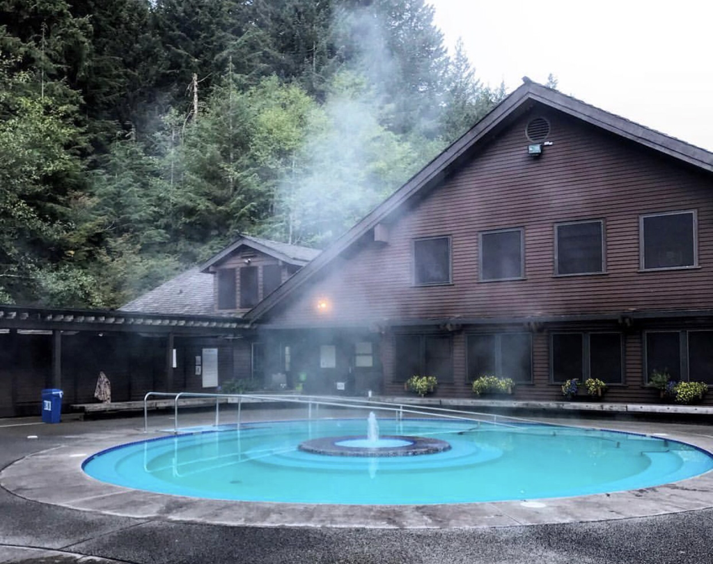 Hot springs and lodge