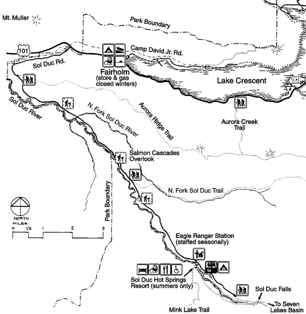 Map of the Sol Duc Valley
