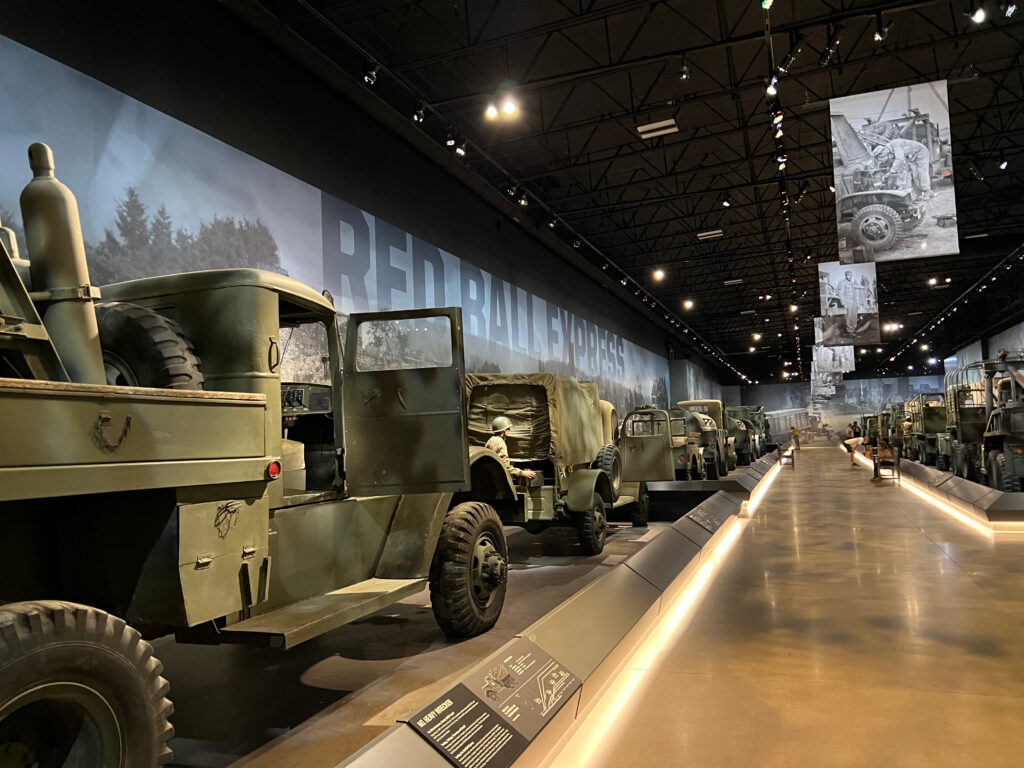military vehicles in museum