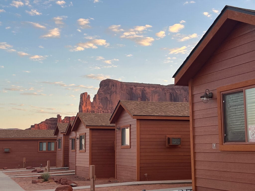 cabins at The View in Monument Valley