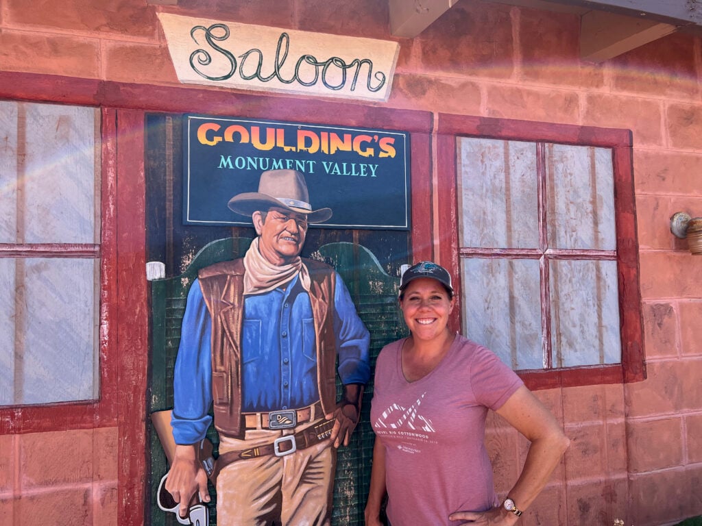 woman standing in front of Goulding's