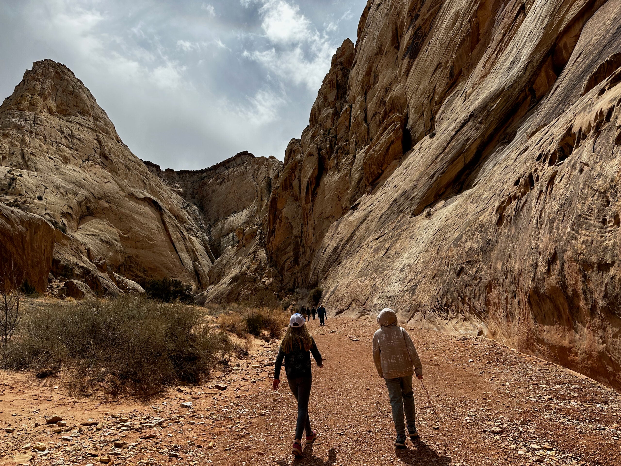 people hiking in Capitol Reef