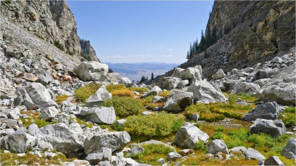Garnet Canyon in Grand Teton