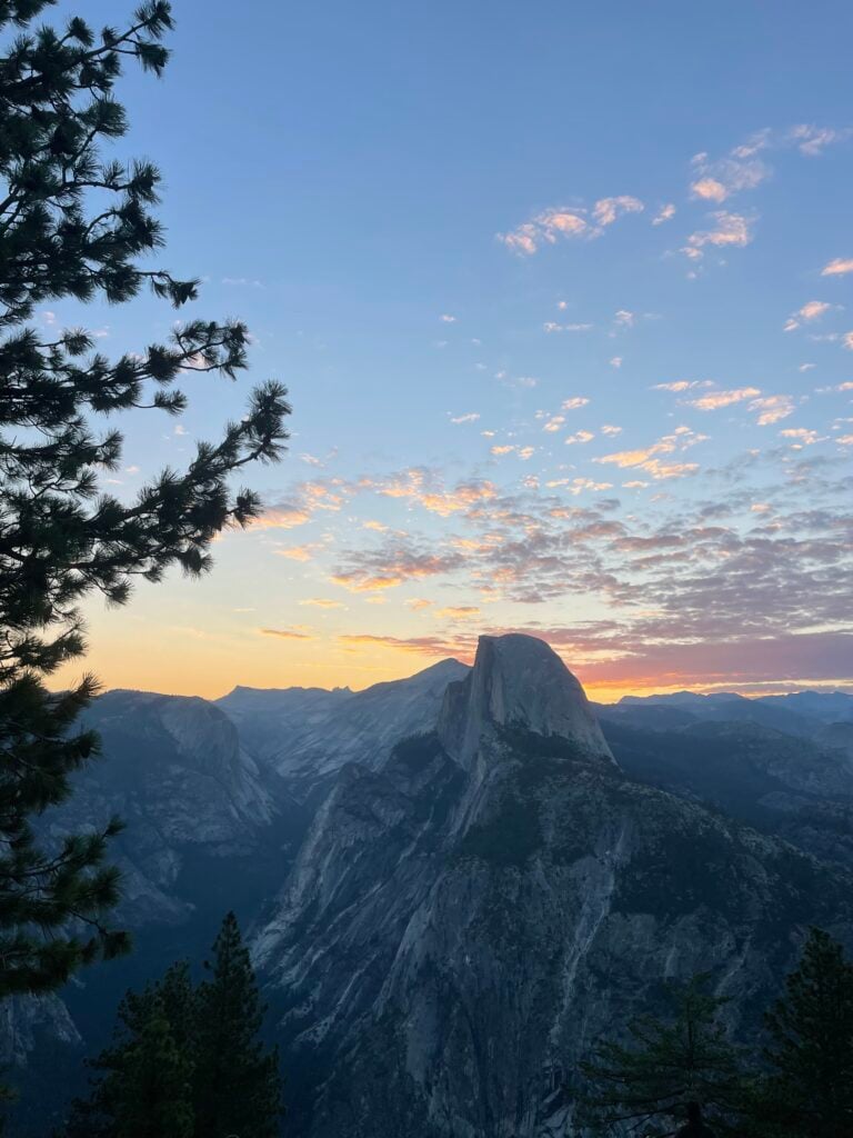 view from Glacier Point