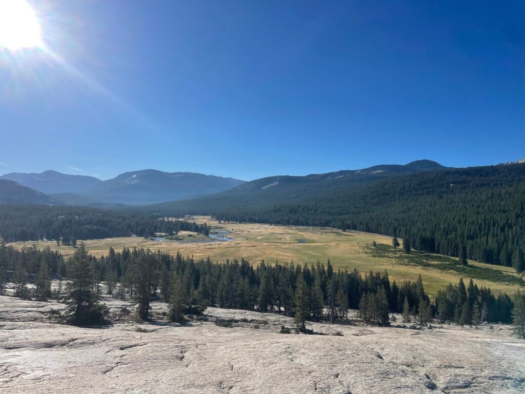 view from Pothole Dome in Yosemite