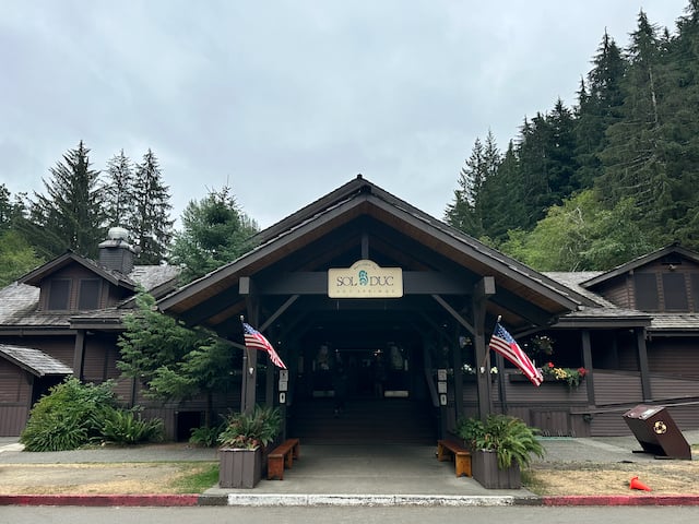 entrance to Sol Duc Hot Springs in Olympic