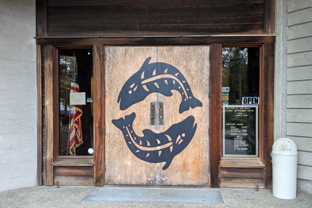 Makah Museum front doors