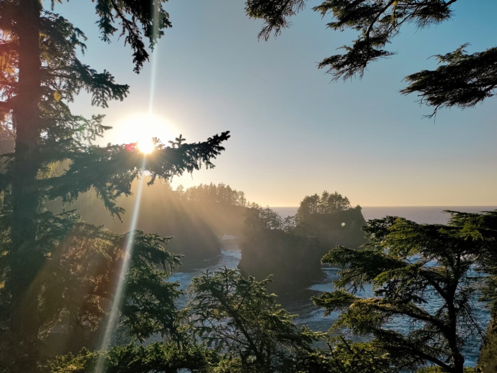 view of ocean at Cape Flattery in