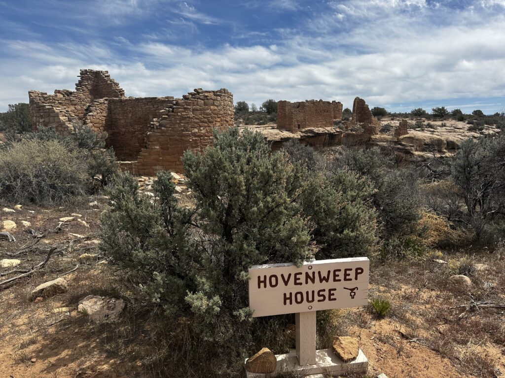 Pieces of ancient structures in the desert