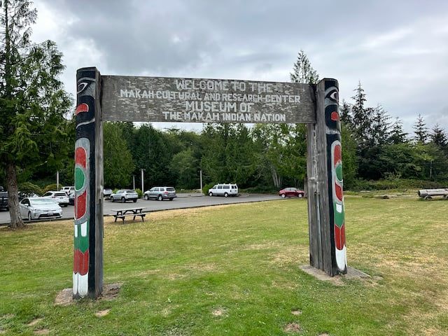 Makah Museum entrance sign