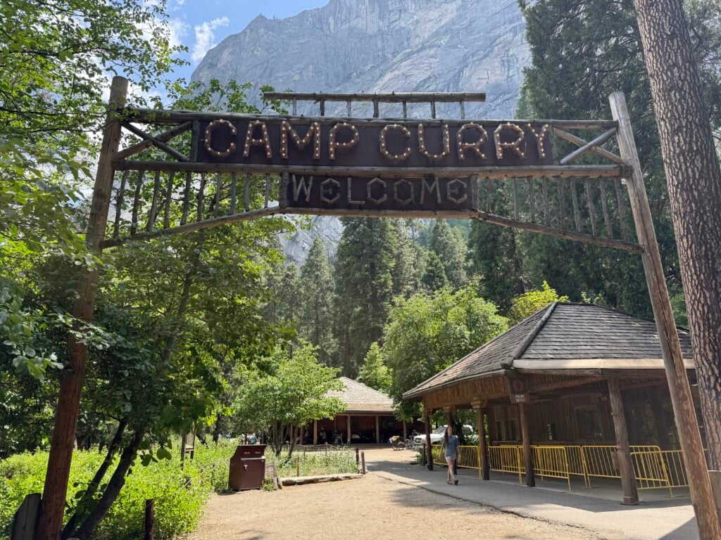 Camp Curry welcome sign