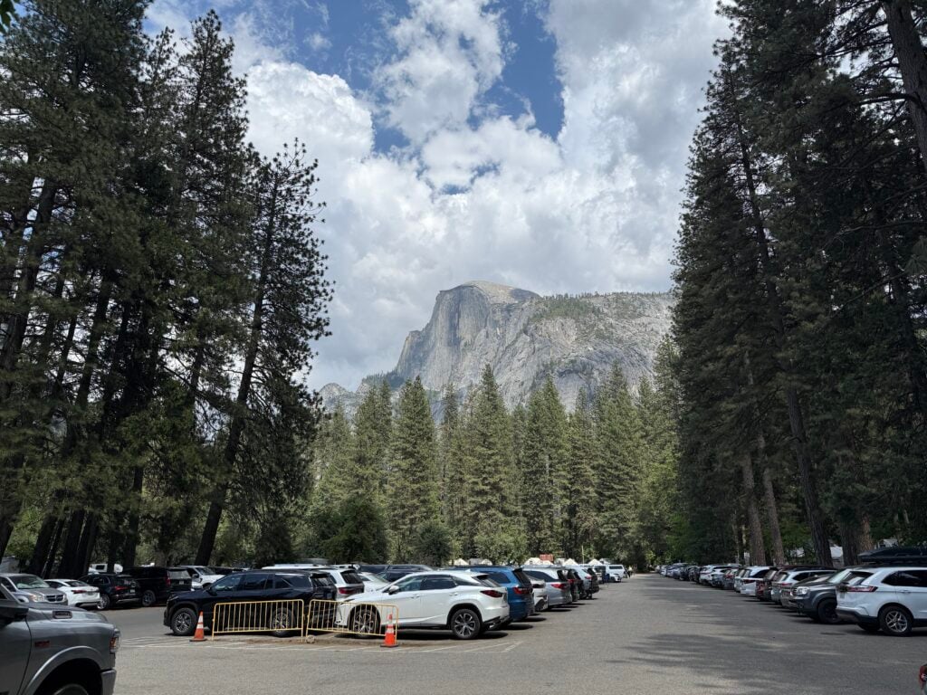 full parking lot