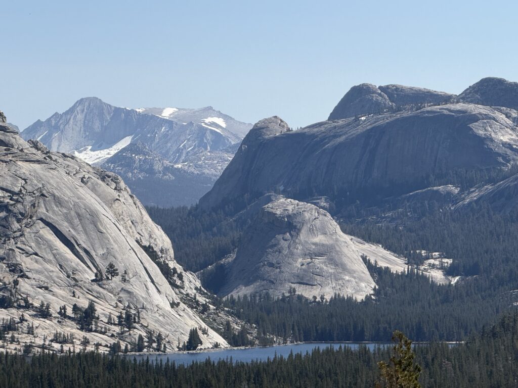 view of lake in mountains