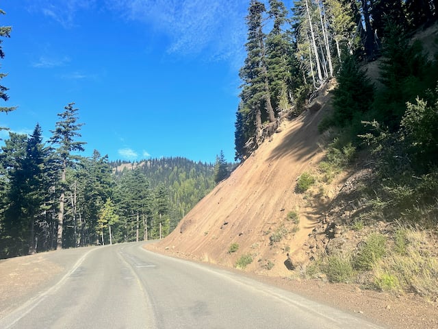 road through. mountains