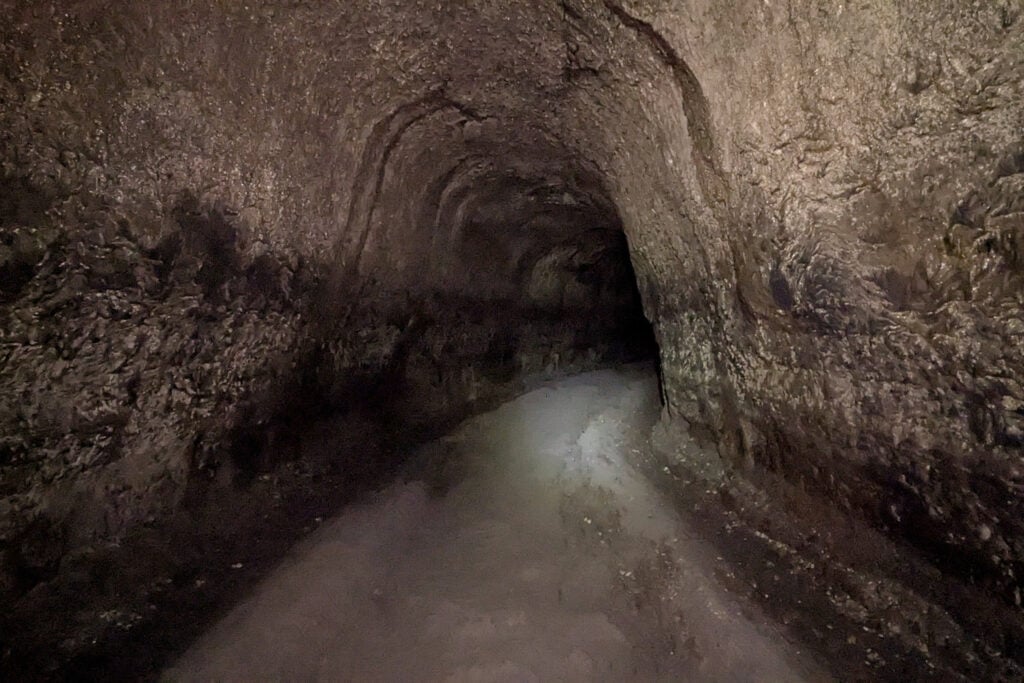 trail through cave