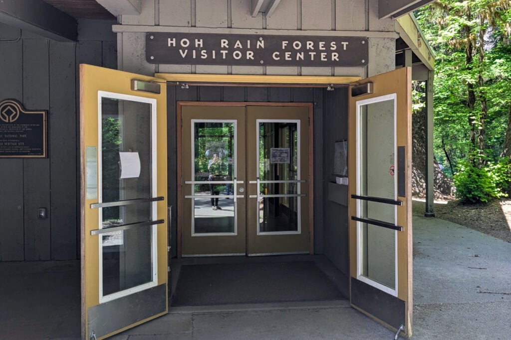 entrance to visitor center