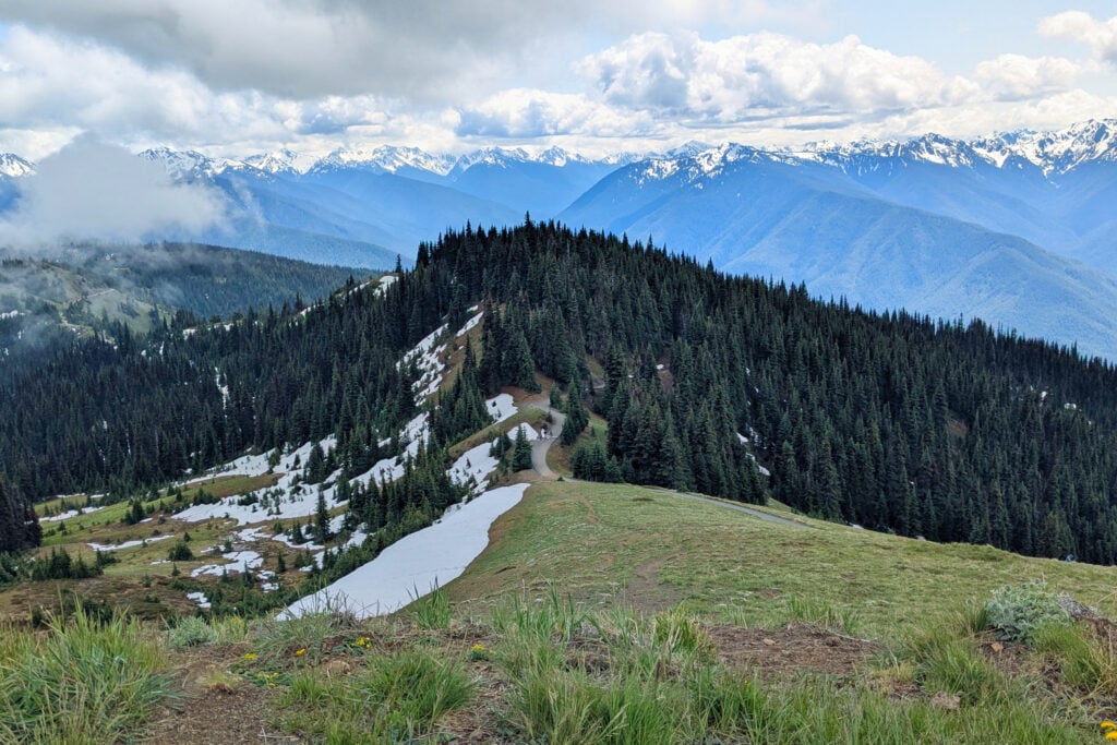 views of mountain tops