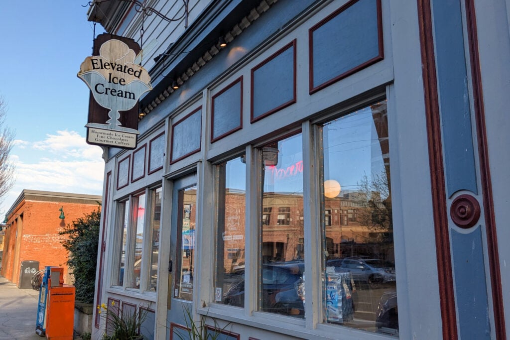 ice cream shop in historic home